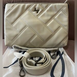 Lug Waltz Satin Luxe VL Crossbody Bag in Pebble